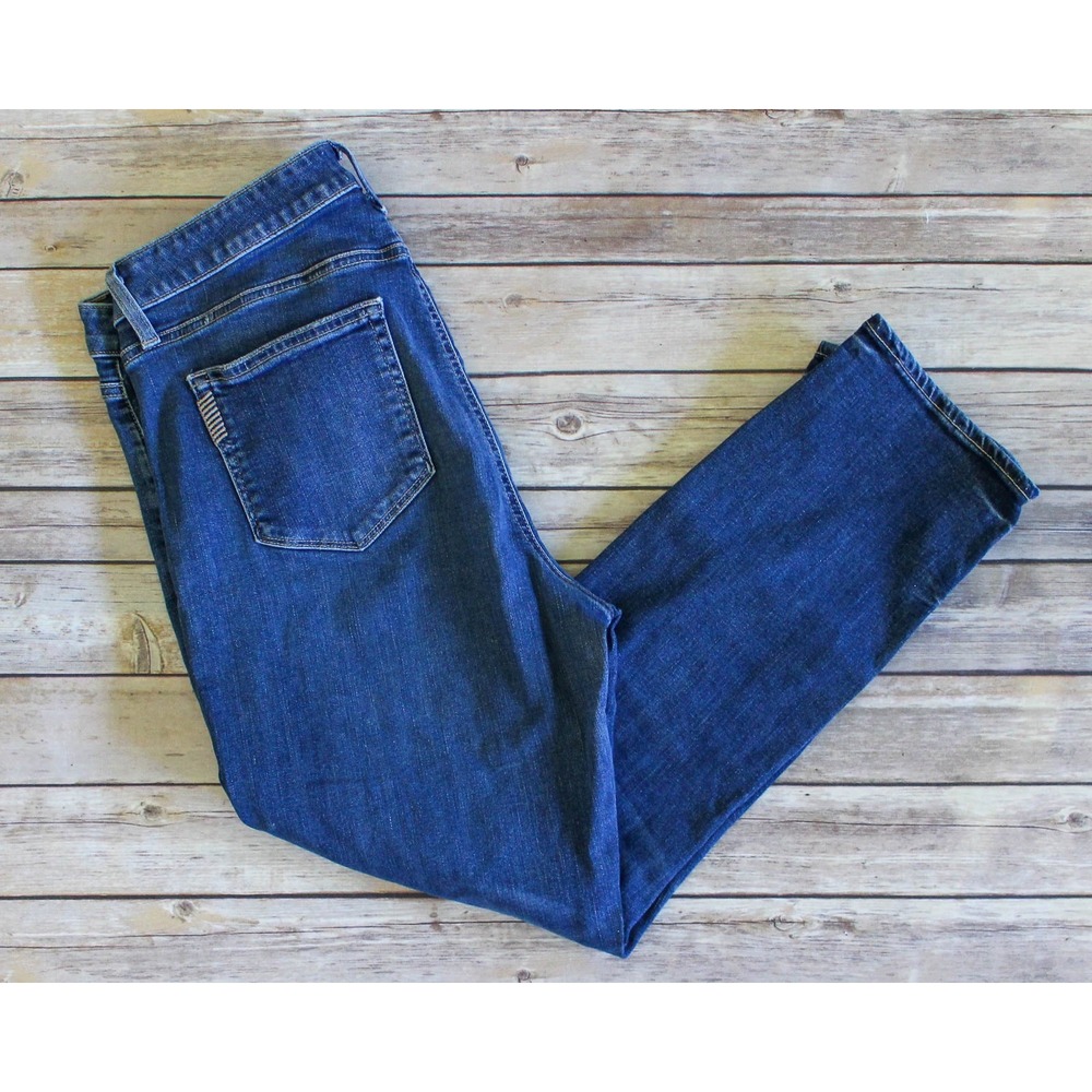 Paige Jeans Womens 32 x 26 Blue‎ Stretch High Rise Jimmy Jimmy Crop